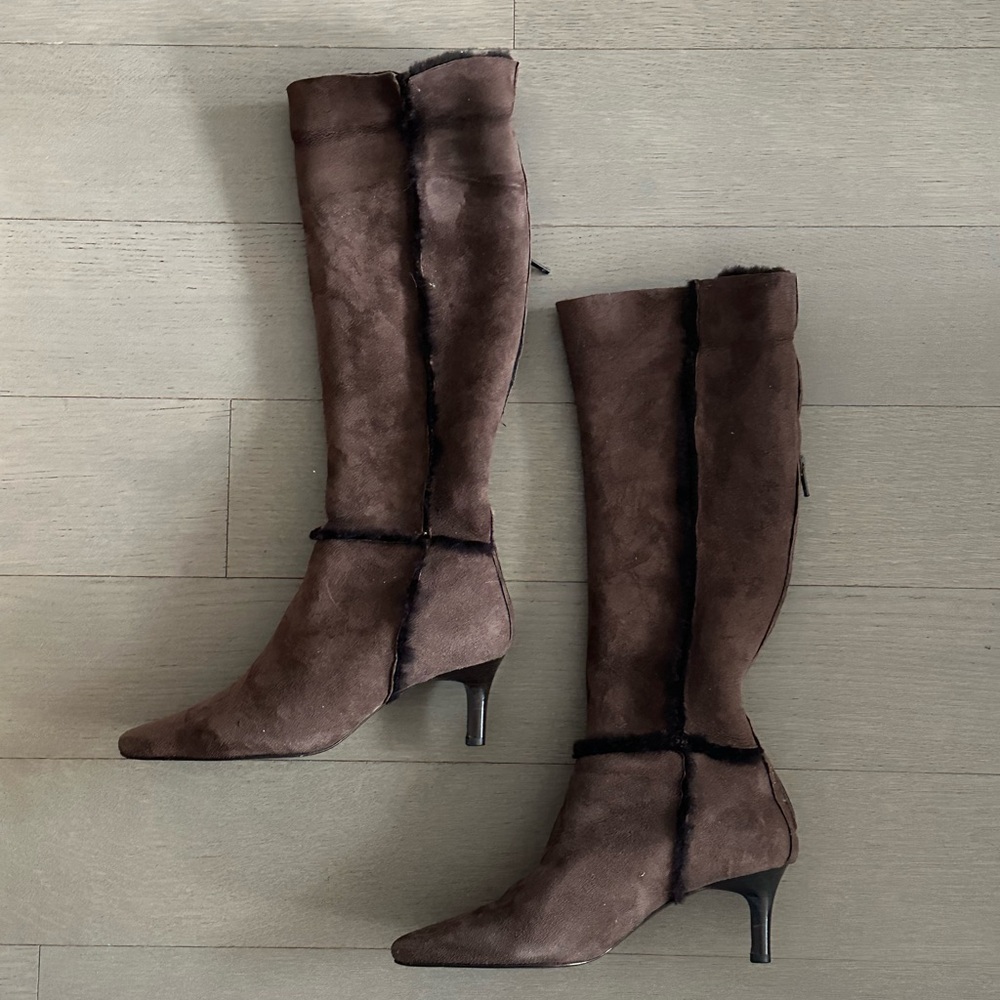 J.Crew Alta Shearling Suede Boot